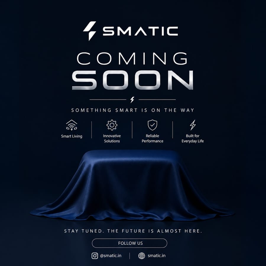 SMATIC — Coming Soon. Something smart is on the way.